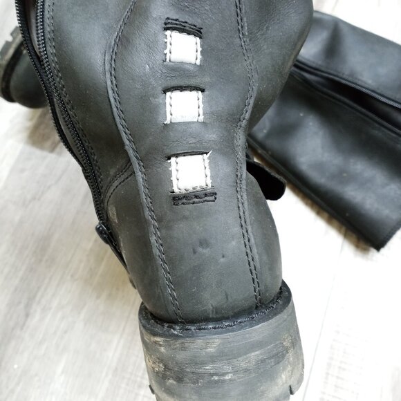 Harley Davidson Motorcycle Riding Boots High Side Zip Men\'s 9 M main image 4
